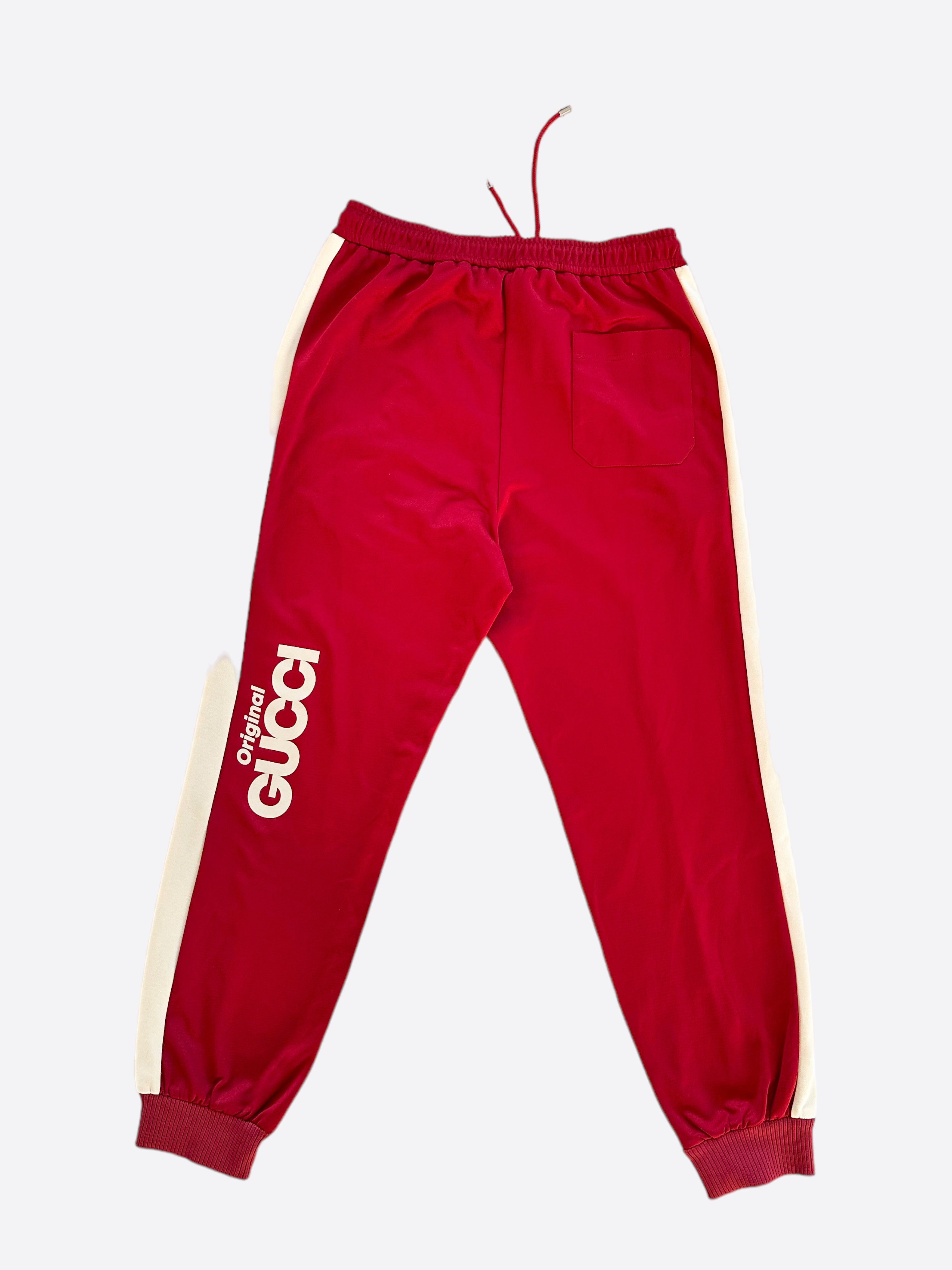 Red store gucci joggers