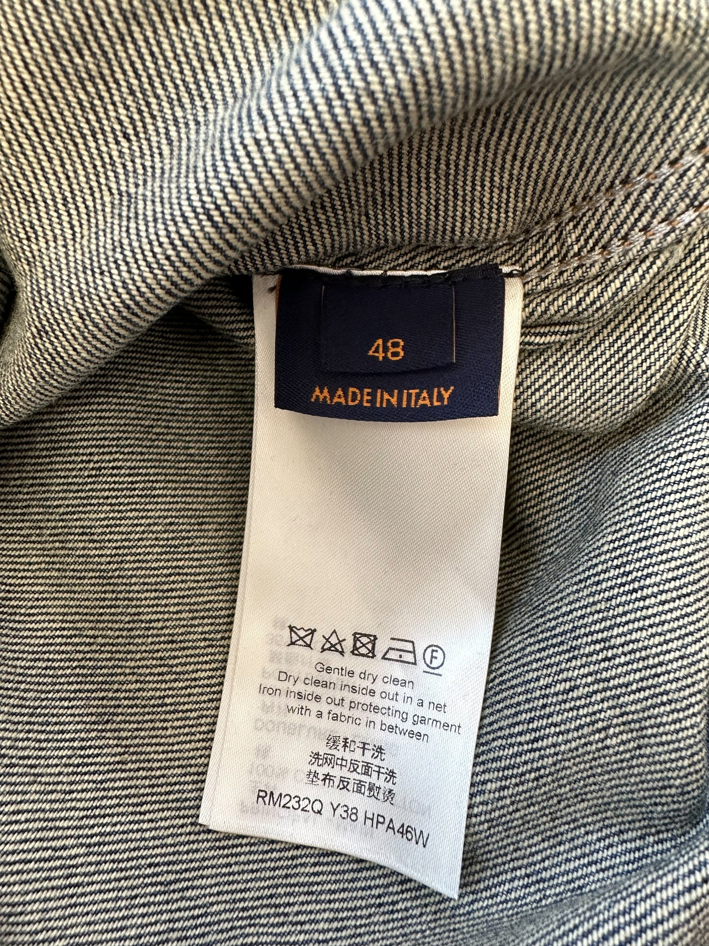 Louis Vuitton Blue Monogram Denim Workwear Jacket