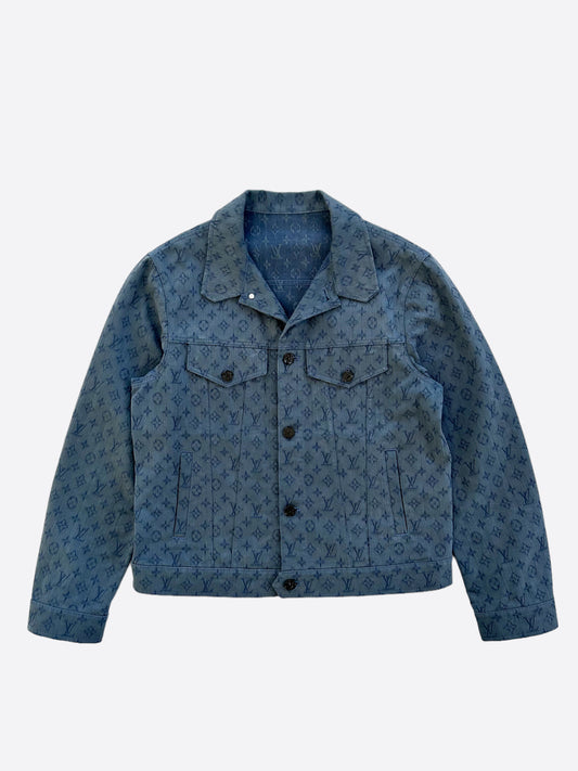 Louis Vuitton Blue Monogram Denim Jacket