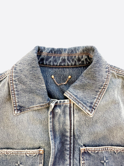 Louis Vuitton Blue Monogram Denim Workwear Jacket