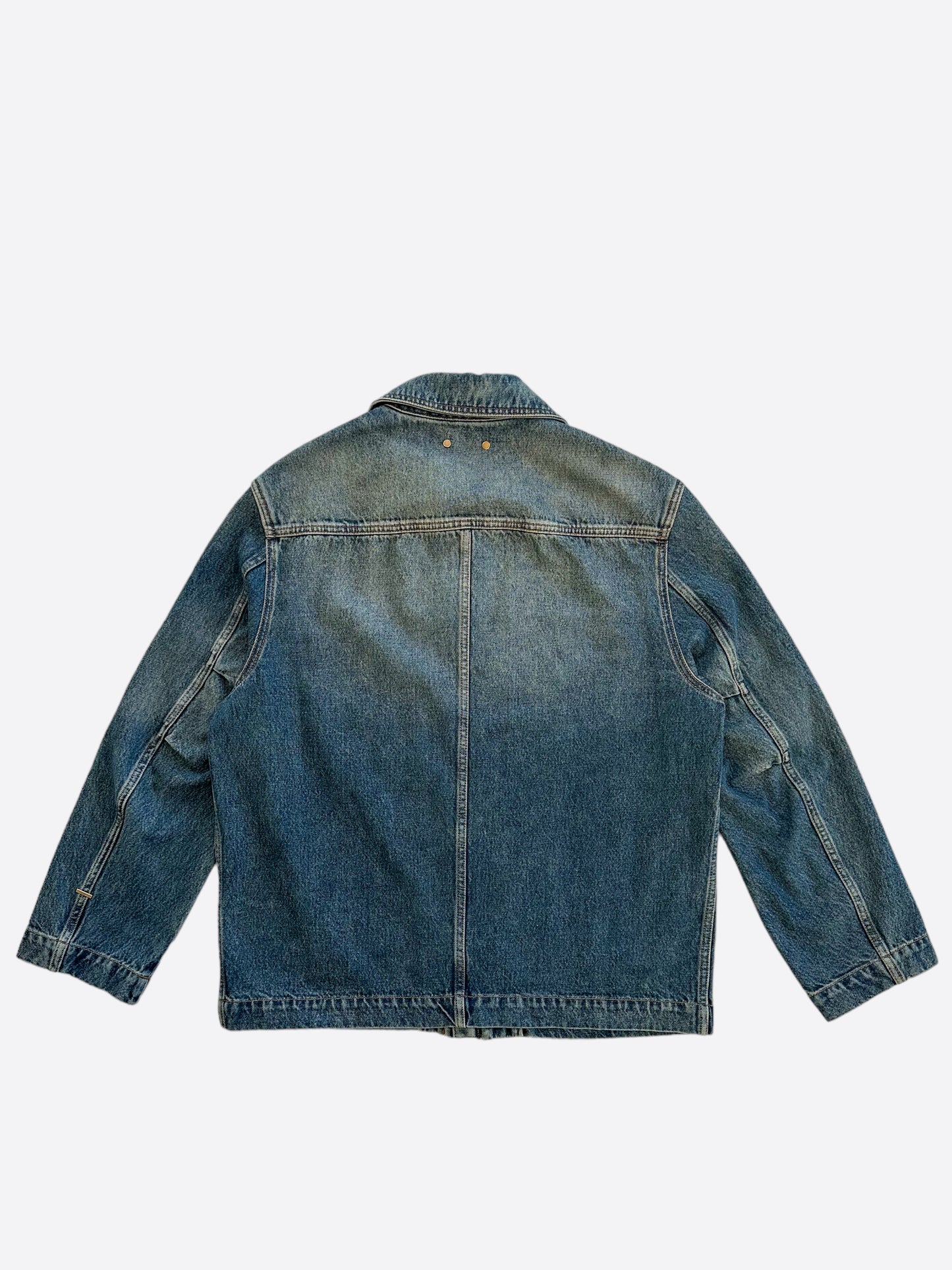 Louis Vuitton Blue Monogram Denim Workwear Jacket