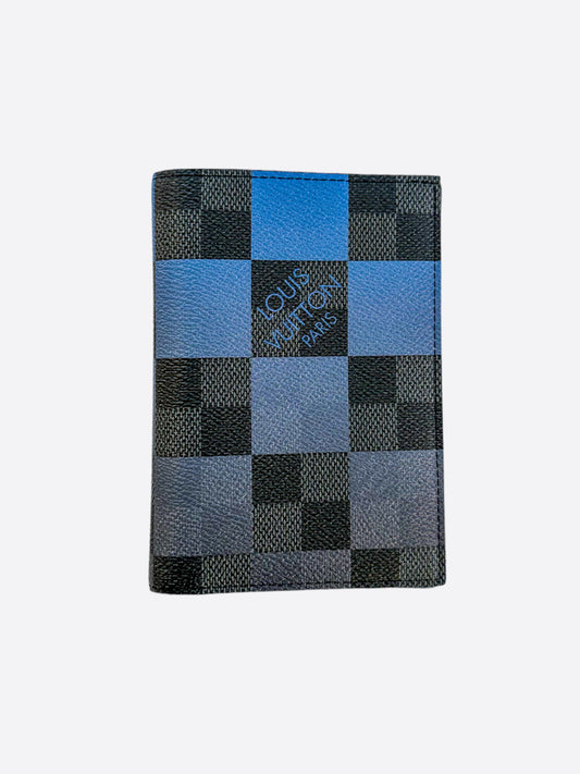 Louis Vuitton Blue Giant Damier Graphite Passport Cover