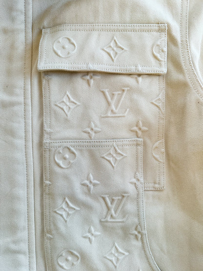 Louis Vuitton Beige Monogram Workwear Sherpa Jacket