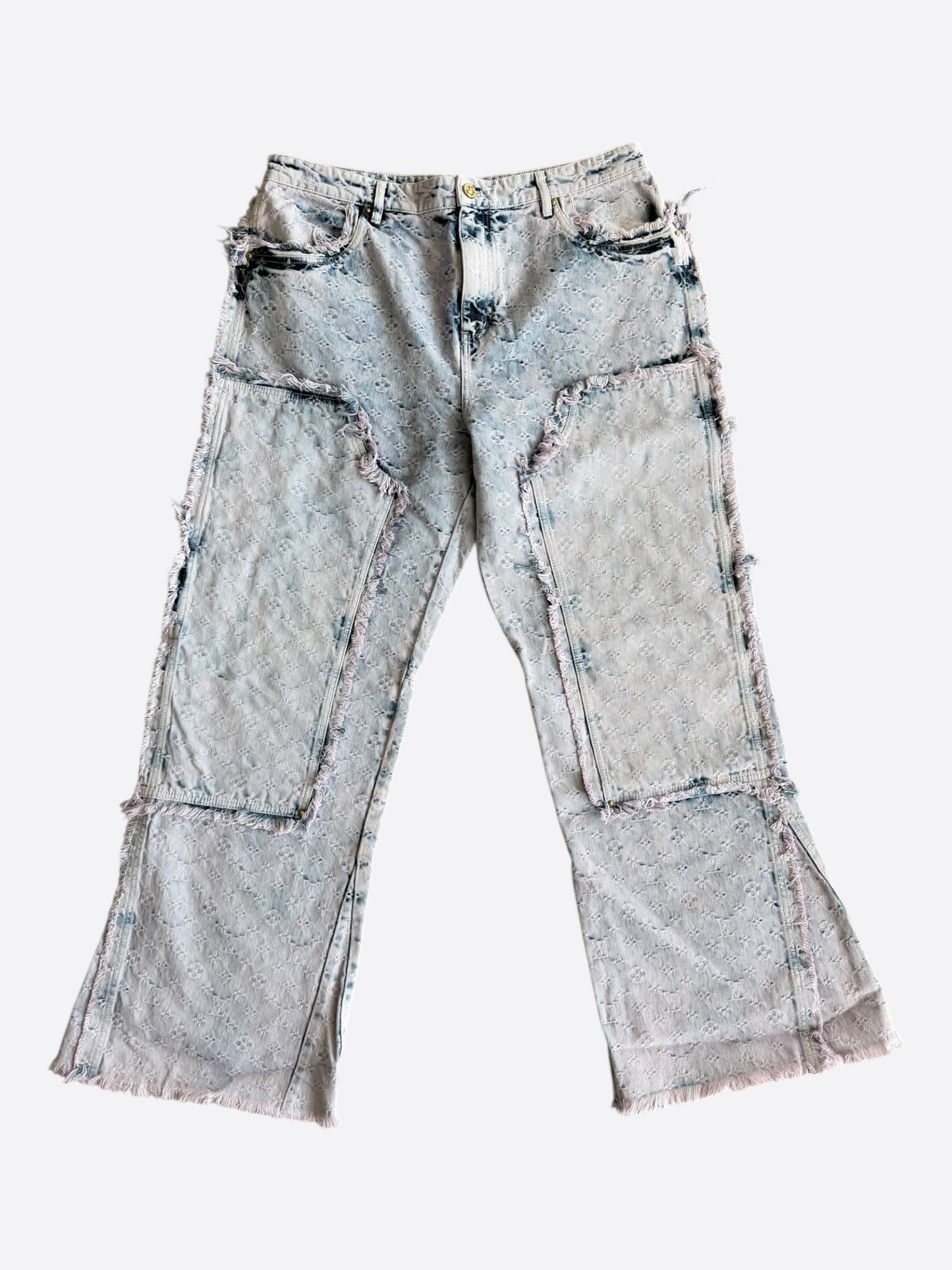 Louis Vuitton Purple & Blue Monogram Carpenter Jeans