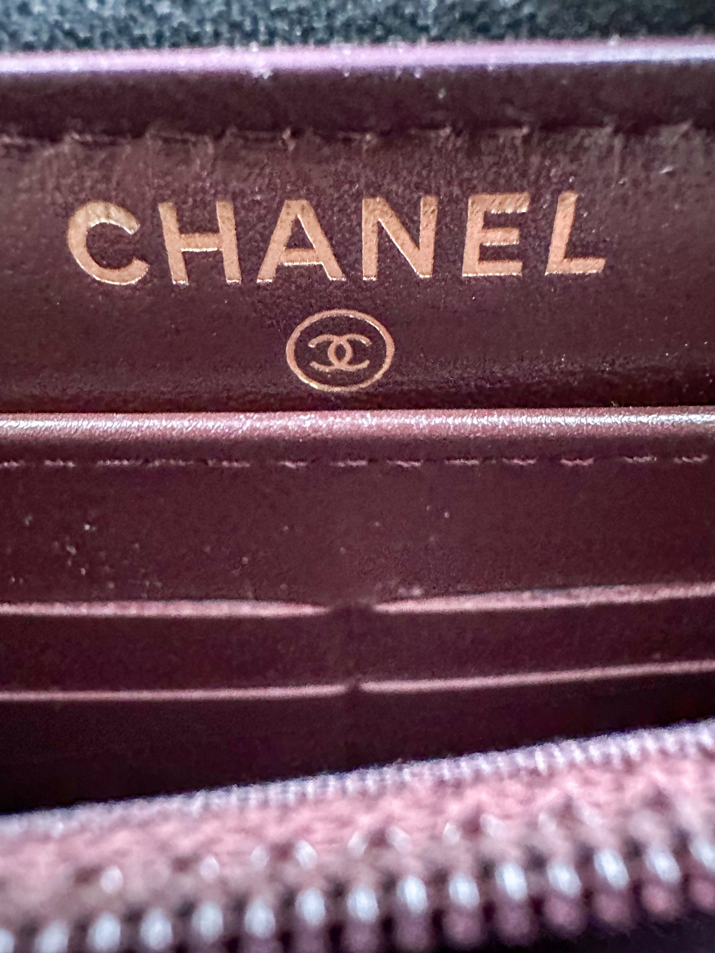 Chanel Black Quilted Large Gusset Wallet