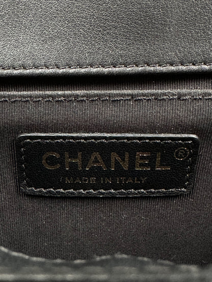 Chanel Black Quilted Calfskin Medium Boy Bag