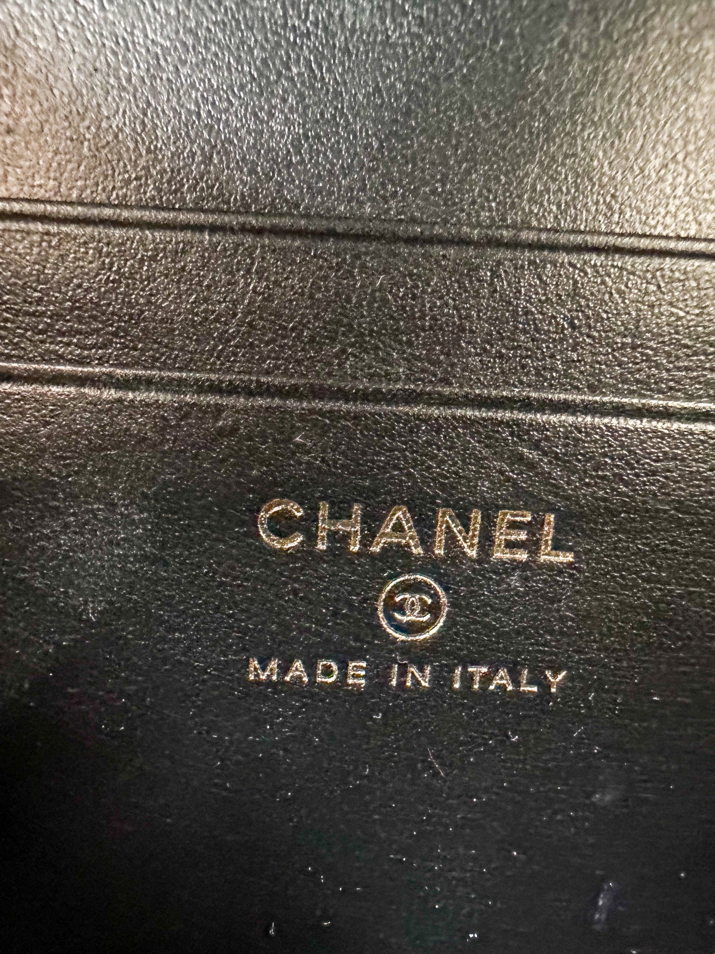 Chanel Black Quilted Caviar Filigree Vanity Bag