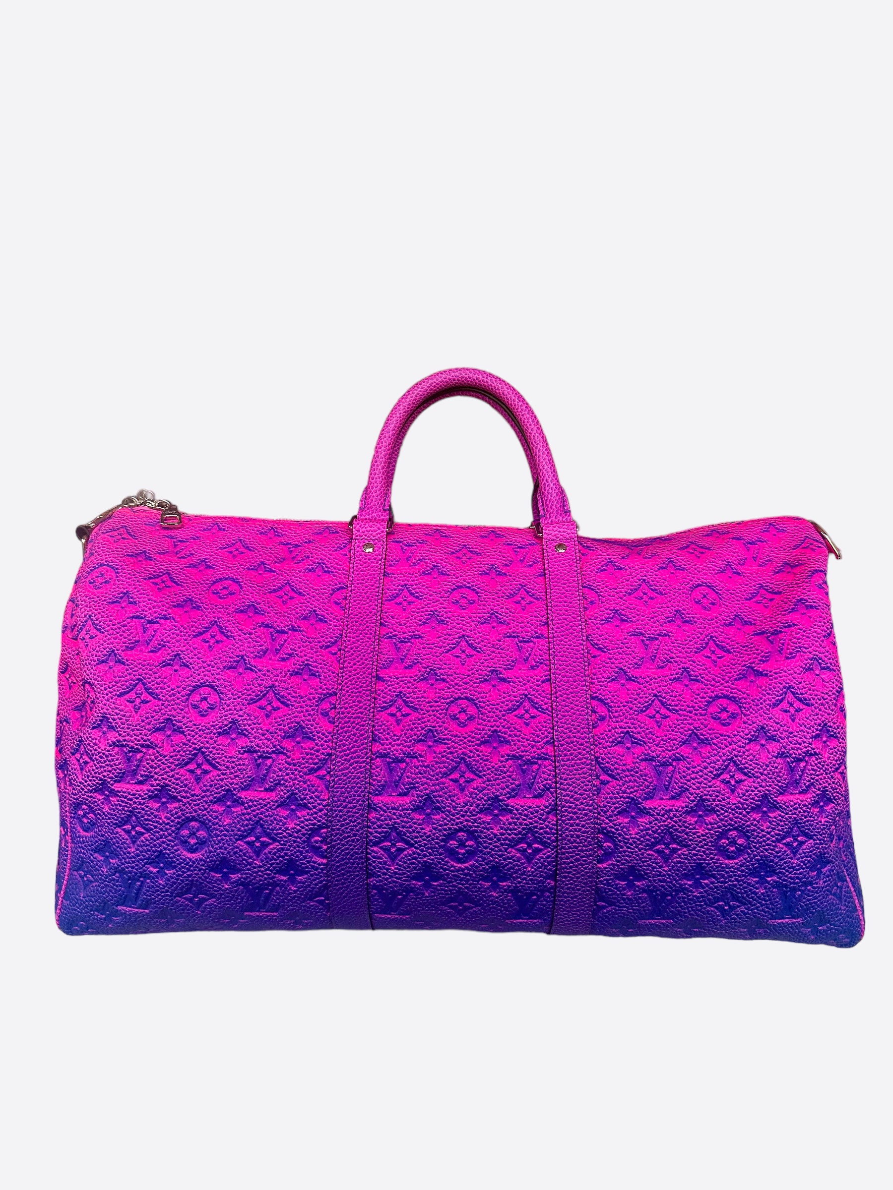 Louis Vuitton Purple & Blue Monogram Illusion Keepall 50 – Savonches