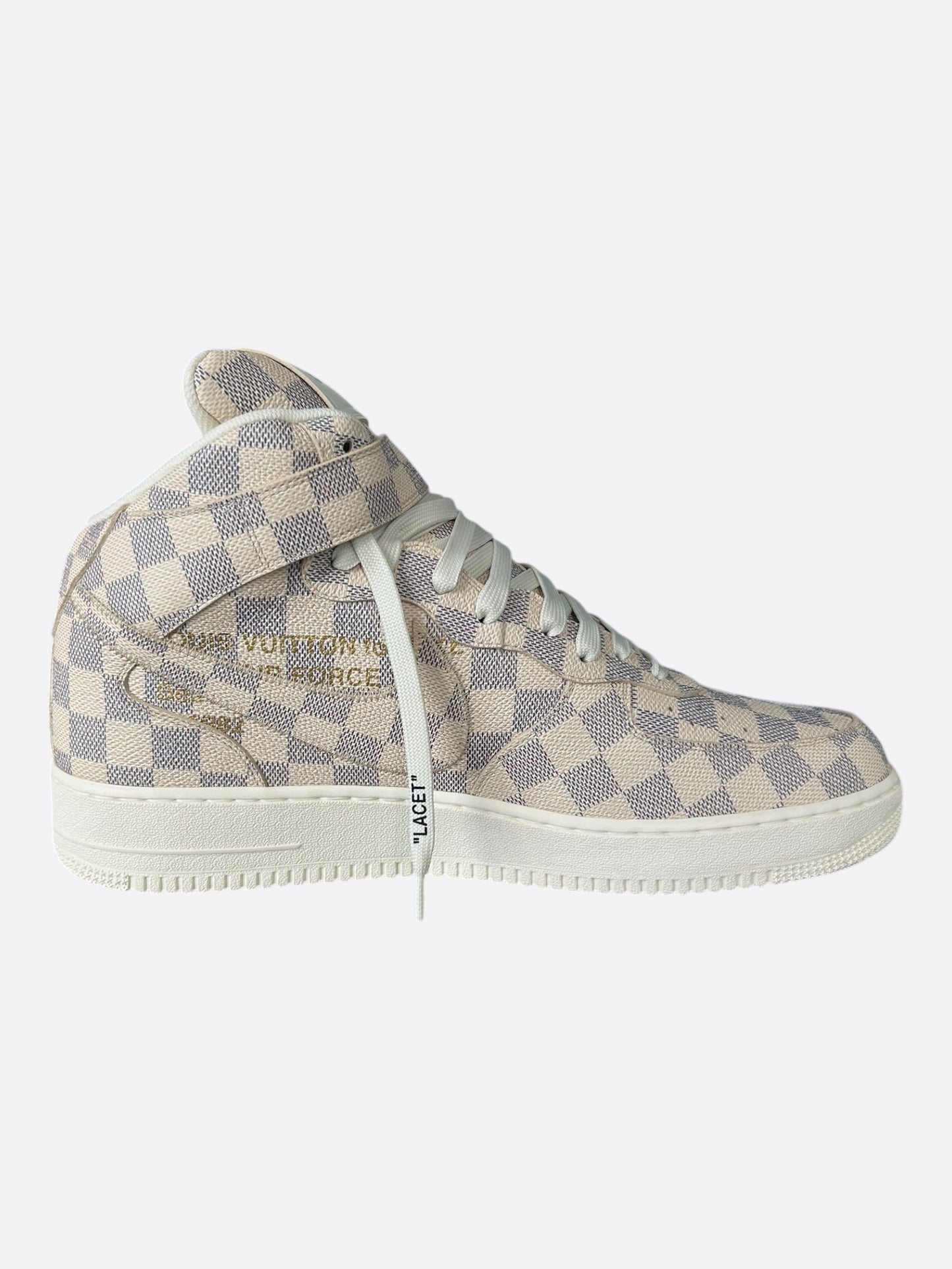 Louis Vuitton Nike Damier Azur Graffiti Mid Top Air Force 1