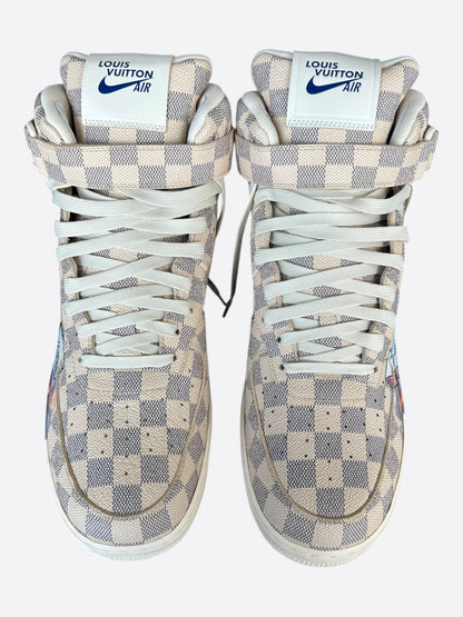 Louis Vuitton Nike Damier Azur Graffiti Mid Top Air Force 1