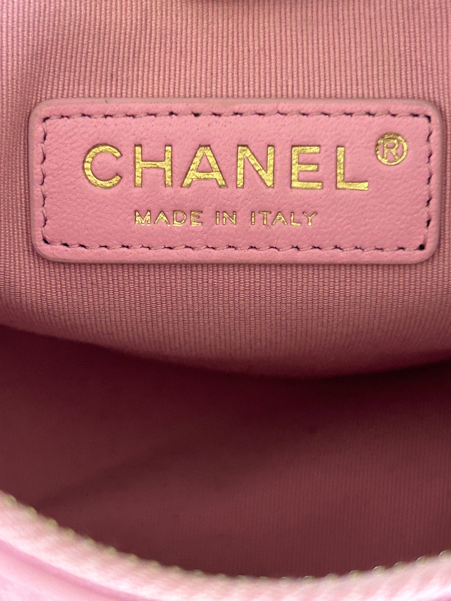 Chanel Pink Quilted Lambskin Small Hobo Bag