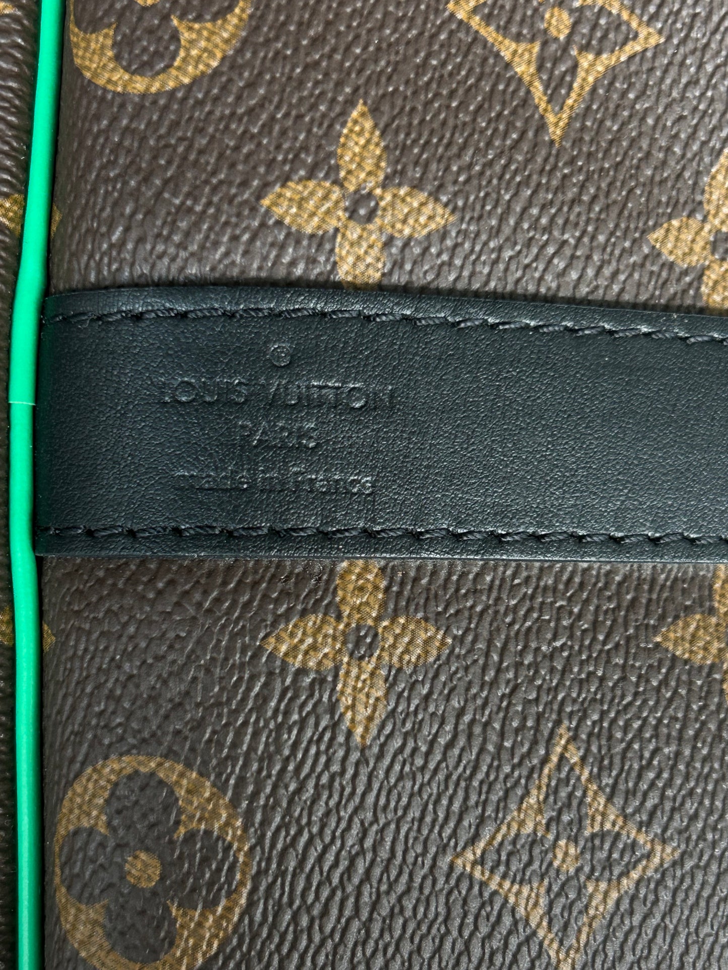 Louis Vuitton Brown & Green Monogram Keepall 50