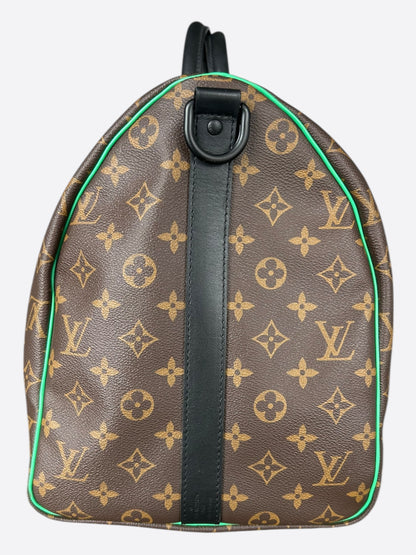 Louis Vuitton Brown & Green Monogram Keepall 50