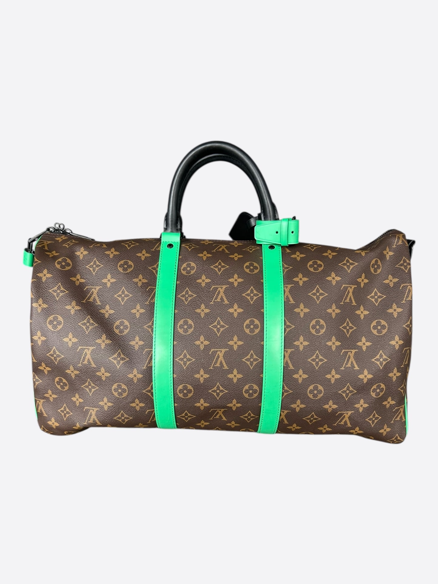 Louis Vuitton Brown & Green Monogram Keepall 50