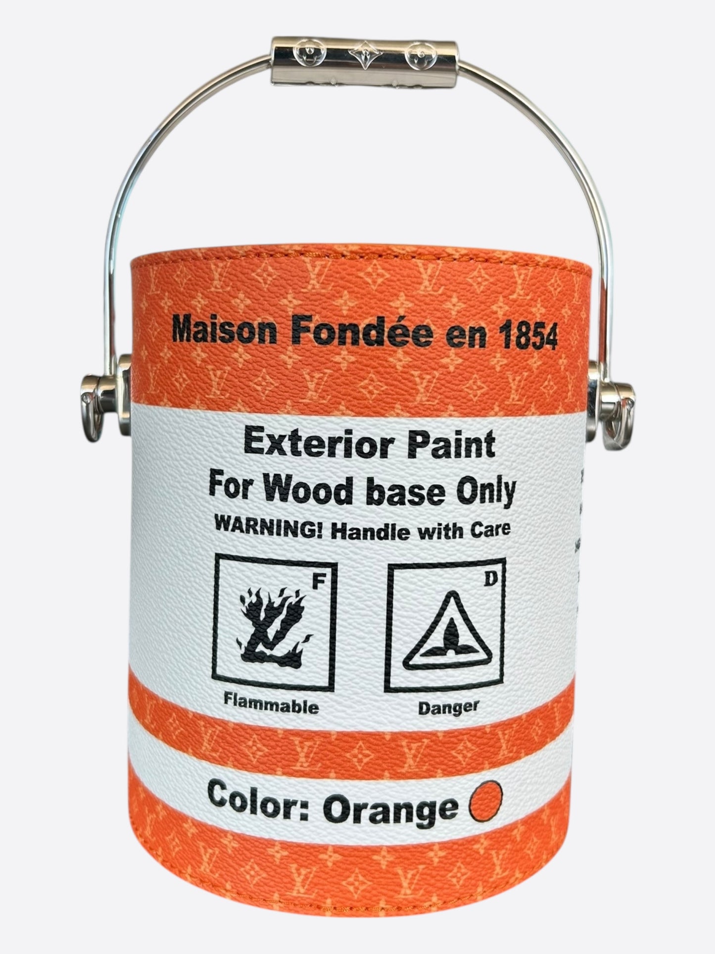 Louis Vuitton Orange Paint Can Bag