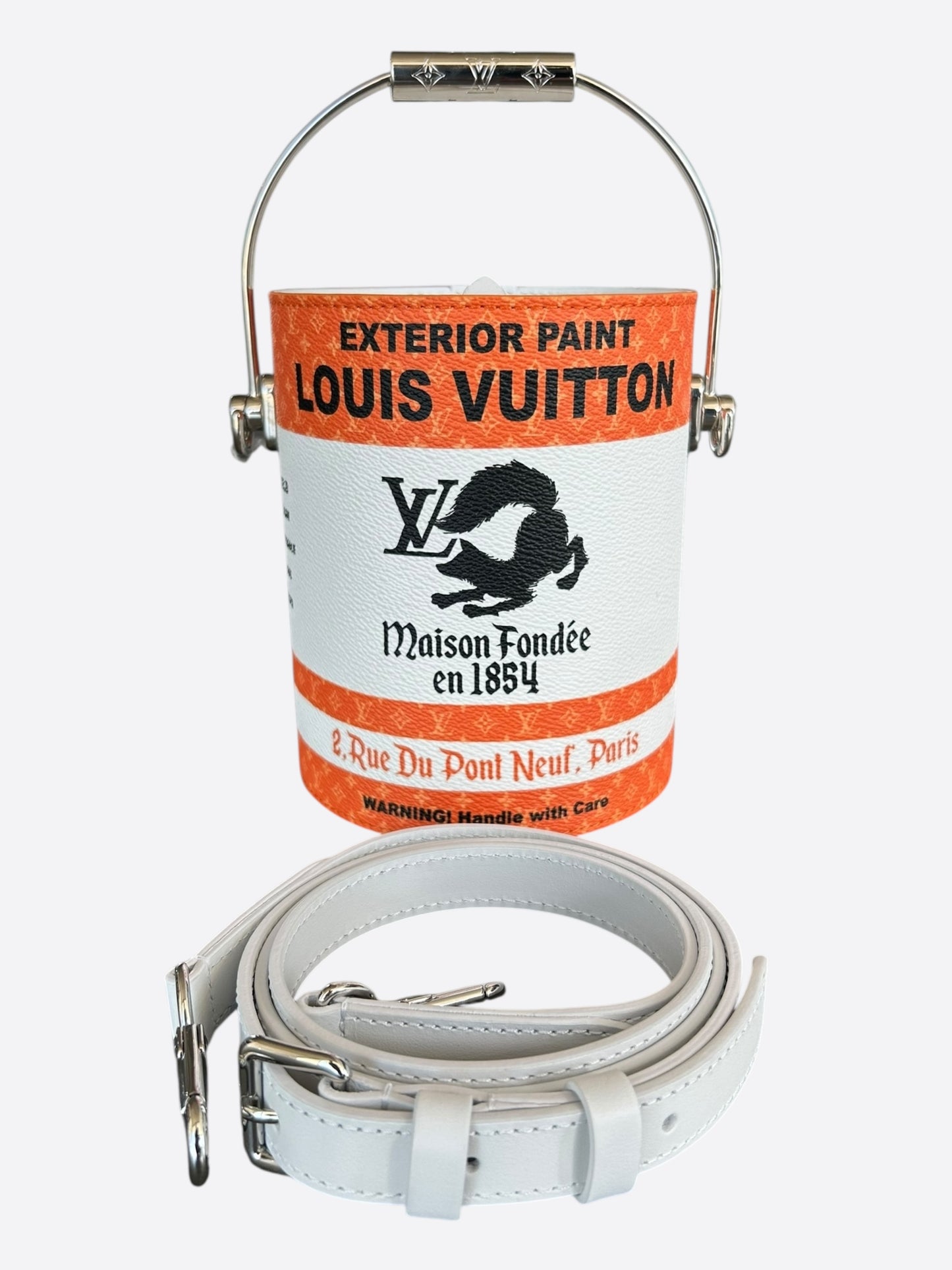 Louis Vuitton Orange Paint Can Bag