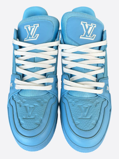 Louis Vuitton Blue & White Monogram Trainers