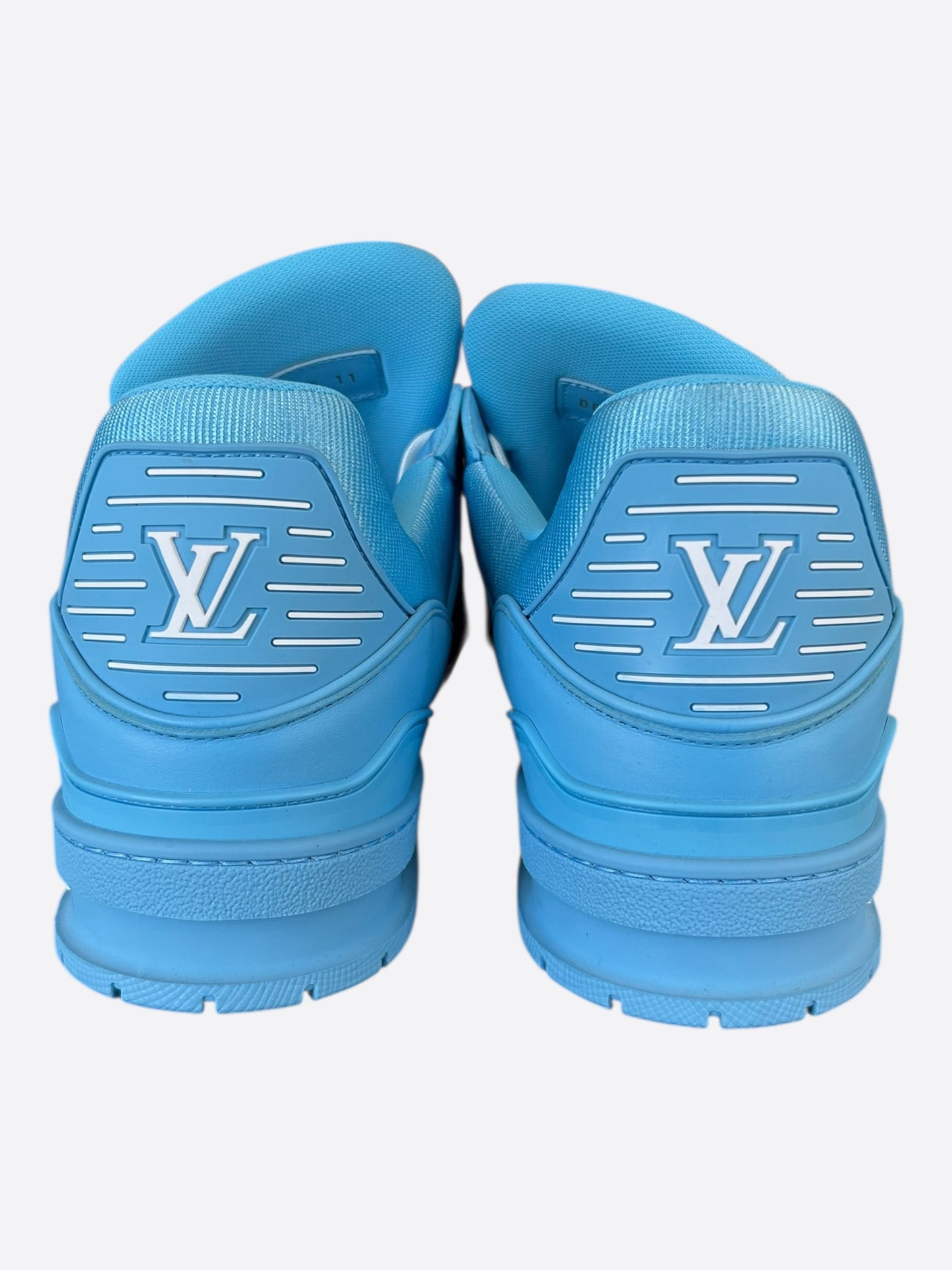 Louis Vuitton Blue & White Monogram Trainers