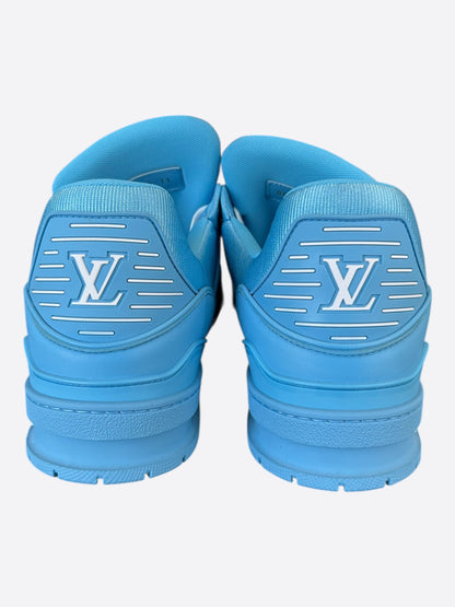 Louis Vuitton Blue & White Monogram Trainers