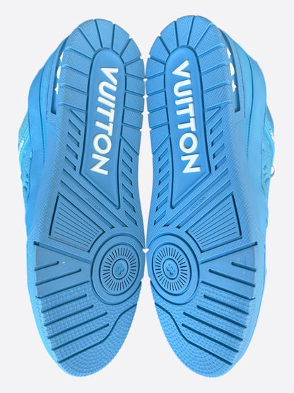 Louis Vuitton Blue & White Monogram Trainers