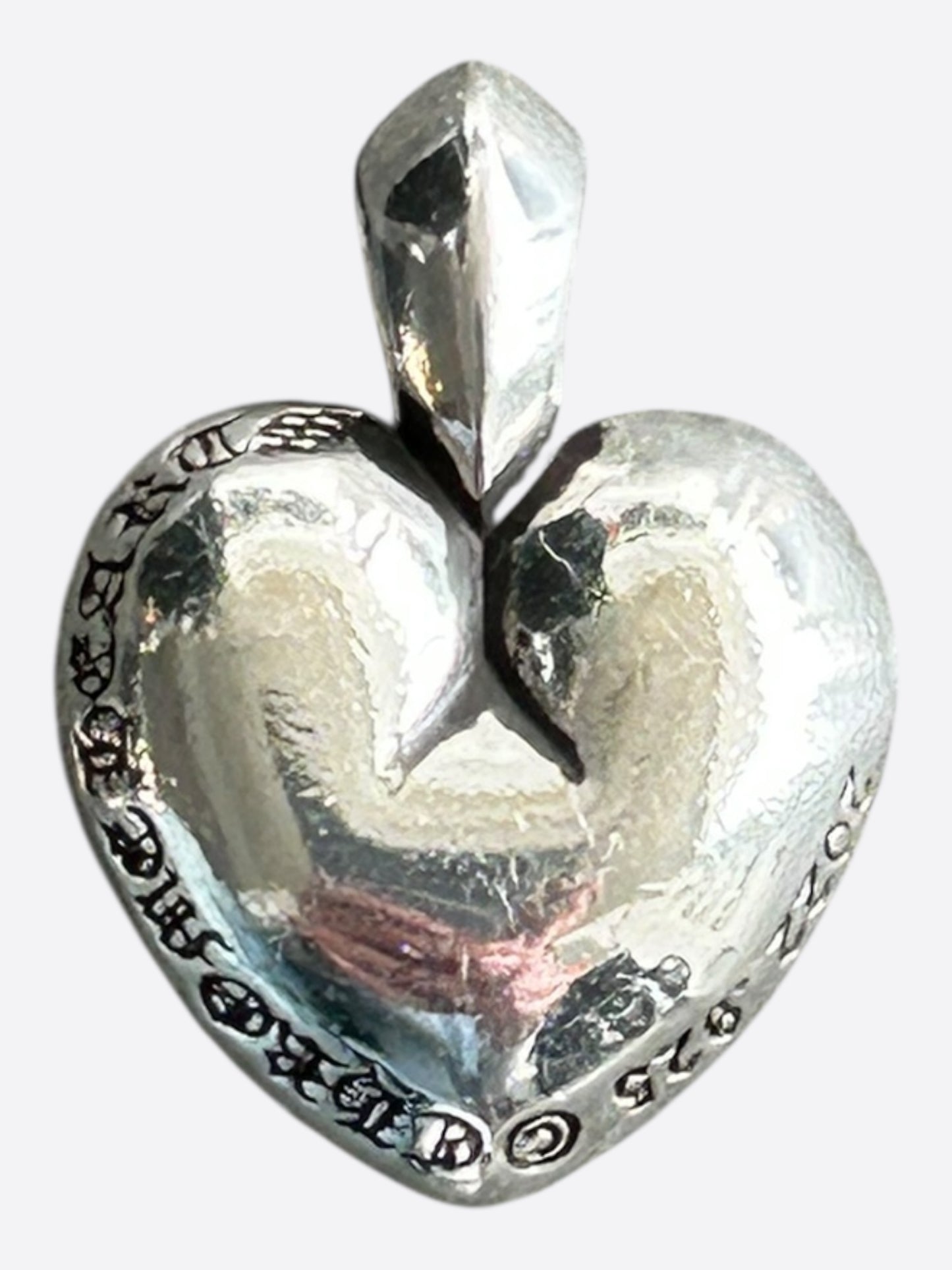 Chrome Hearts Silver Heart Pendant