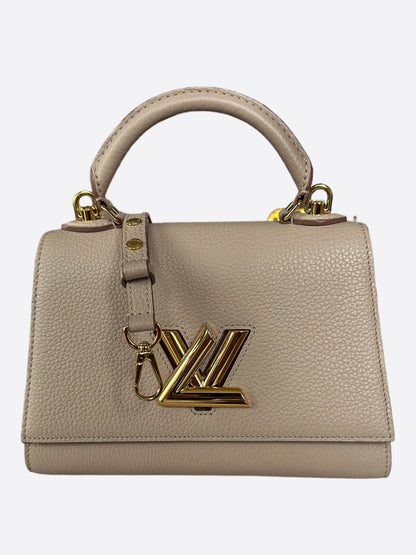 Louis Vuitton Greige Taurillon Twist Handle Bag