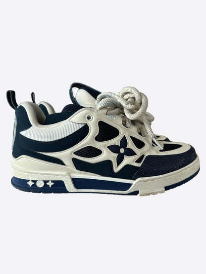 Louis Vuitton Navy & White Skate Trainers