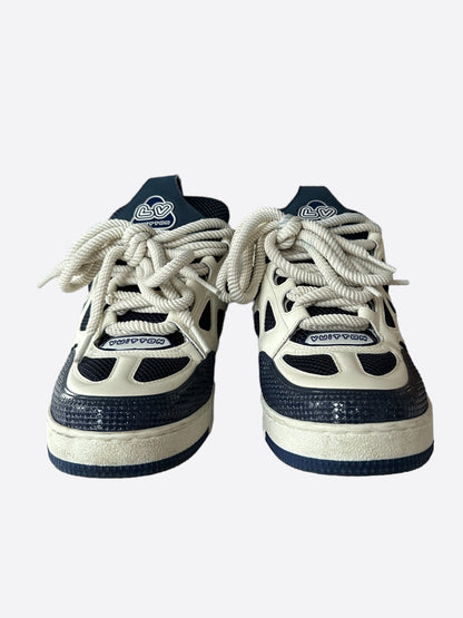 Louis Vuitton Navy & White Skate Trainers