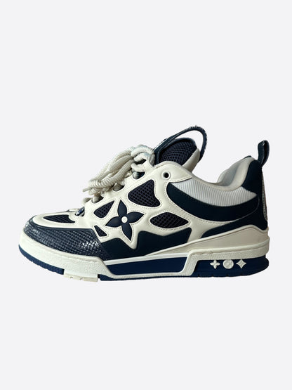 Louis Vuitton Navy & White Skate Trainers