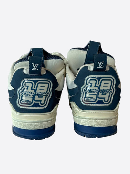 Louis Vuitton Navy & White Skate Trainers