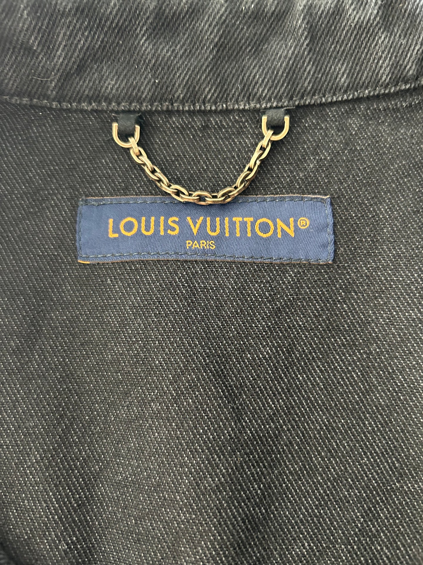 Louis Vuitton Washed Black Denim Monogram Overshirt