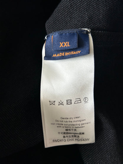 Louis Vuitton Washed Black Denim Monogram Overshirt