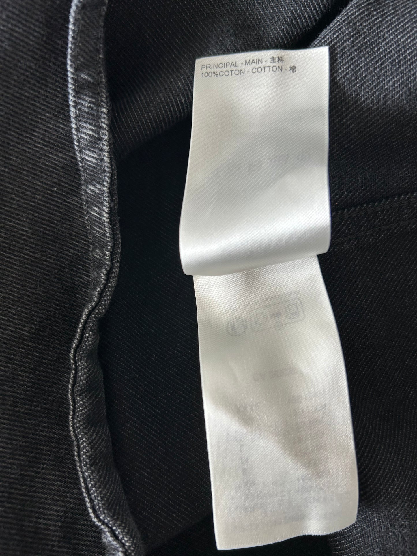 Louis Vuitton Washed Black Denim Monogram Overshirt