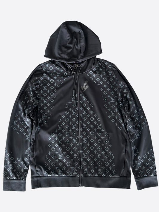 Louis Vuitton Black & Blue 2054 Heat Reflective Monogram Hoodie