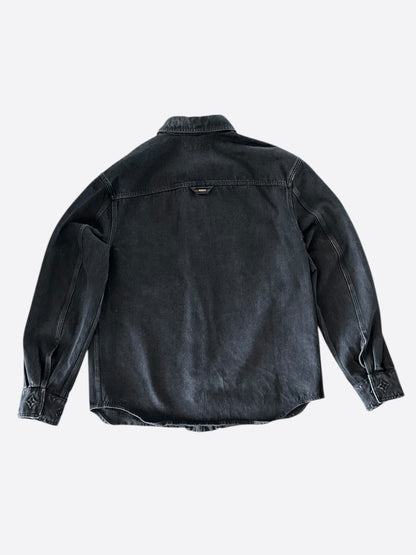 Louis Vuitton Washed Black Denim Monogram Overshirt