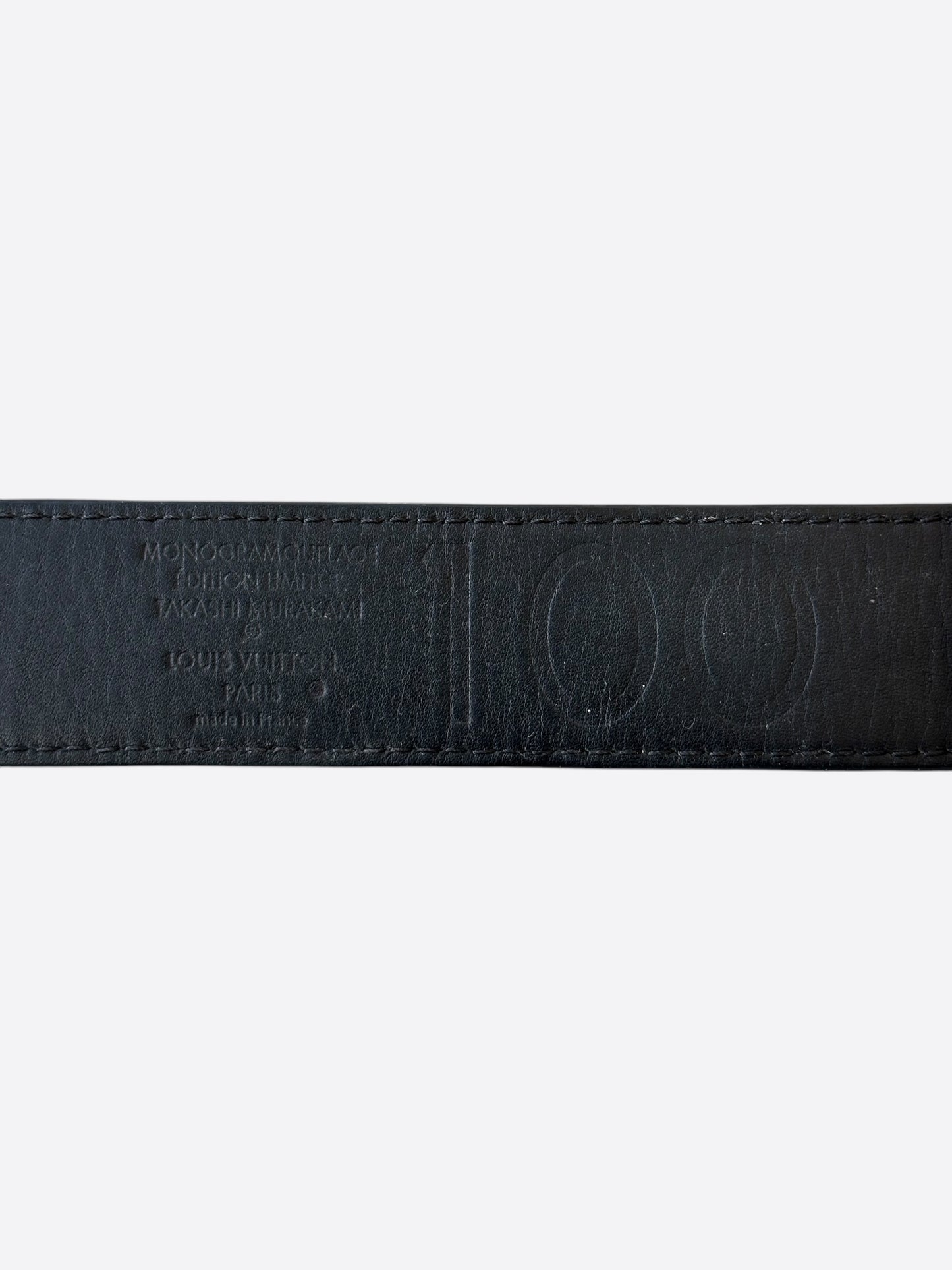 Louis Vuitton Takashi Murakami Green Camouflage Monogram Belt