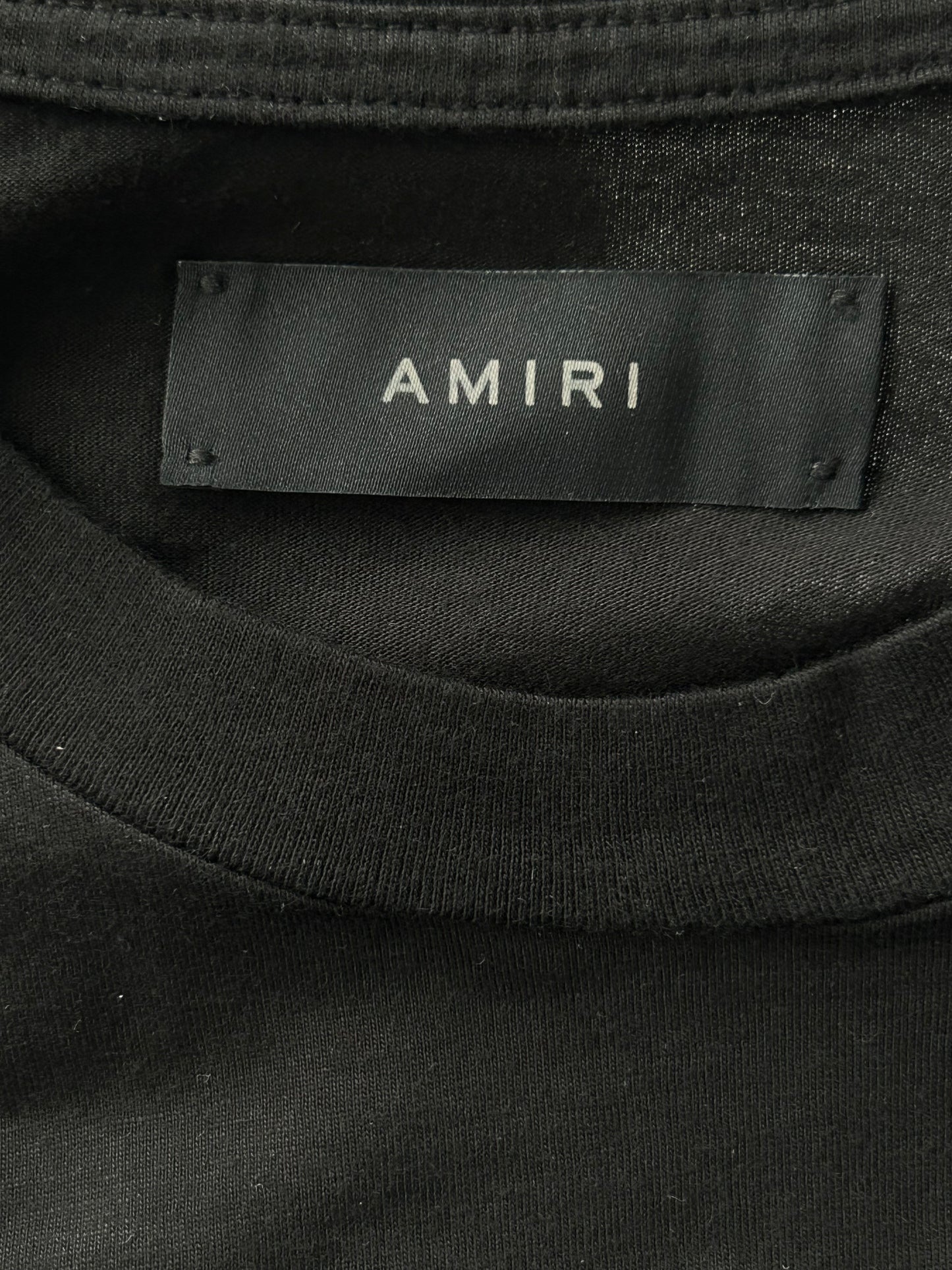 Amiri Black & Yellow MA Core Logo T-Shirt
