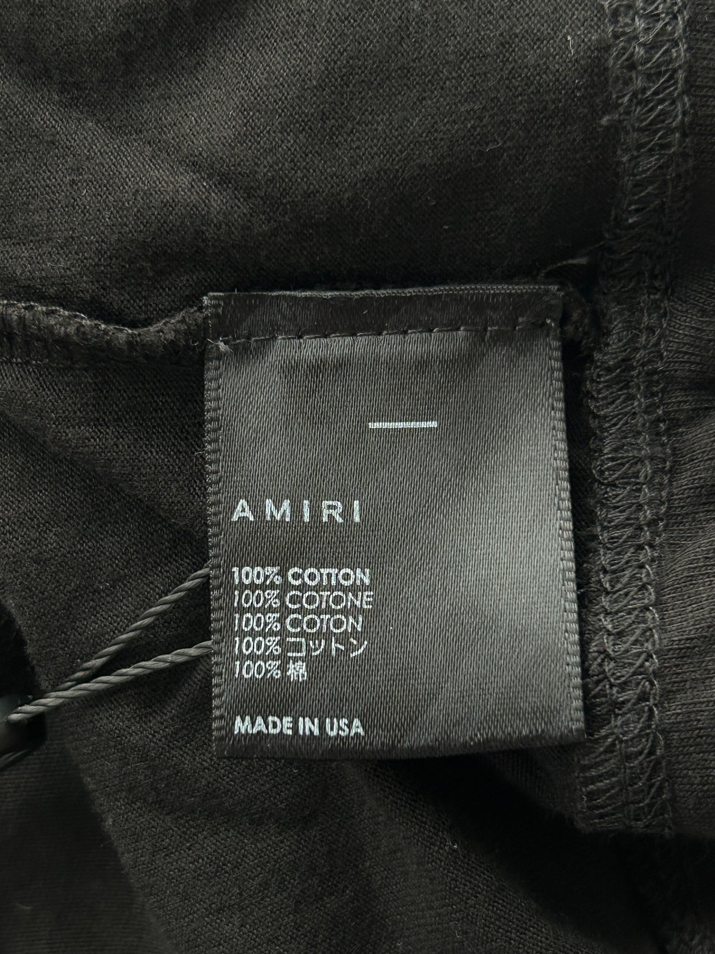 Amiri Black & Yellow MA Core Logo T-Shirt