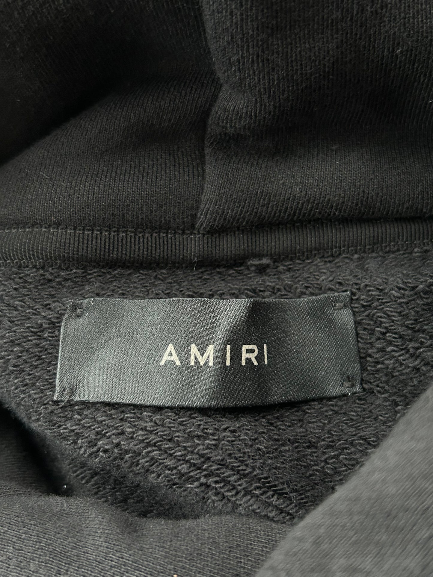 Amiri Black & White MA Angel Logo Hoodie