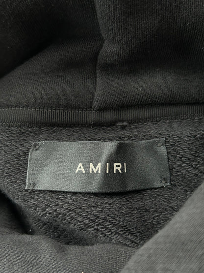 Amiri Black & White MA Angel Logo Hoodie