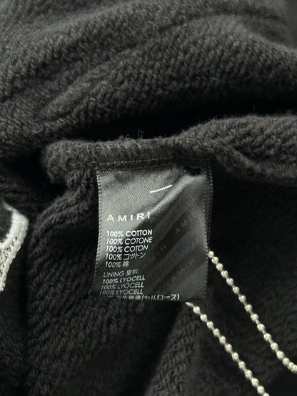 Amiri Black & White MA Angel Logo Hoodie