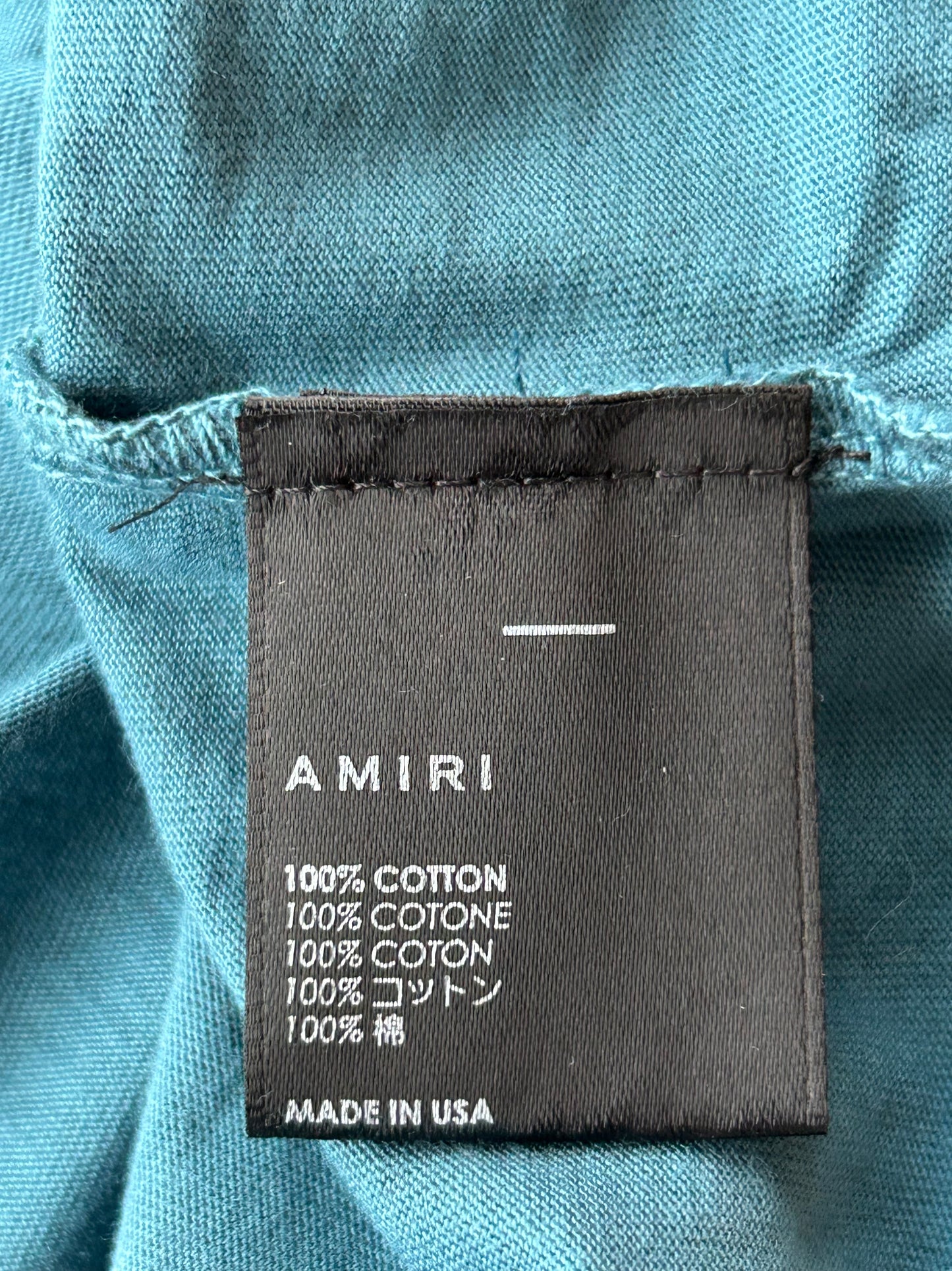 Amiri Eden Rock Blue & White St. Barthelemy T-Shirt