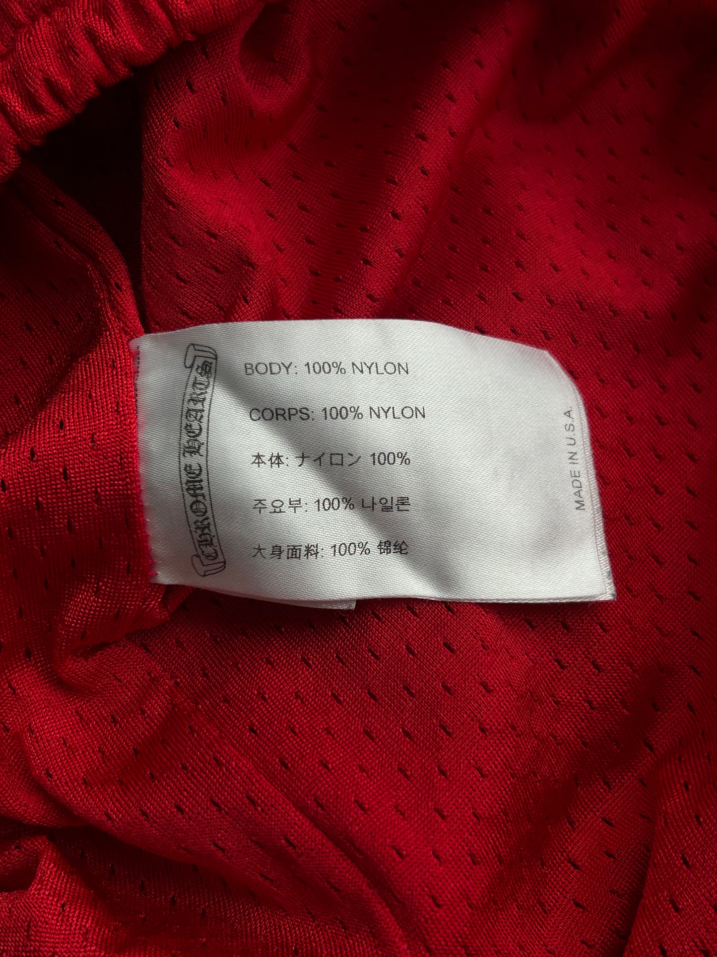 Chrome Hearts Matty Boy Red Form Mesh Trackpants