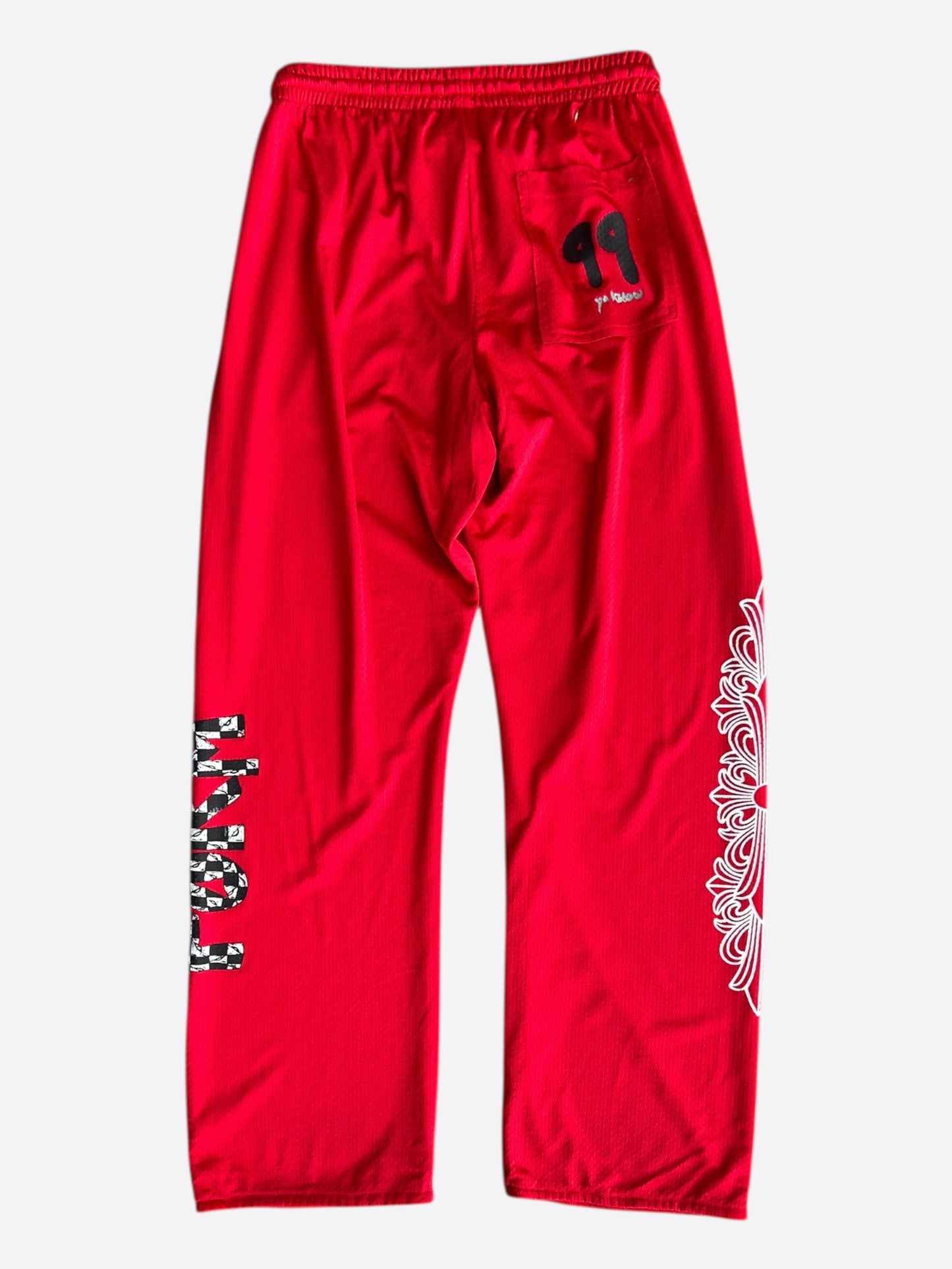 Chrome Hearts Matty Boy Red Form Mesh Trackpants