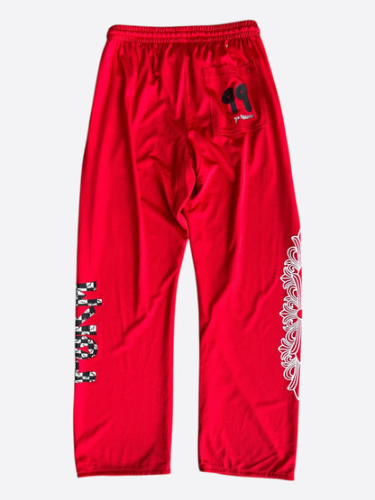 Chrome Hearts Matty Boy Red Form Mesh Trackpants