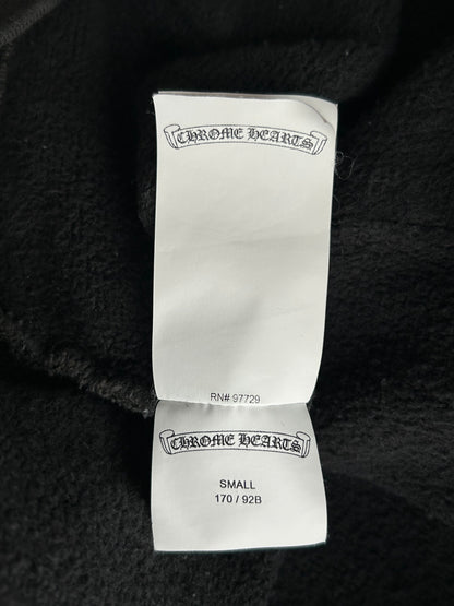 Chrome Hearts Black Triple Cross Patch Paper Jam Quarter Zip Sweater