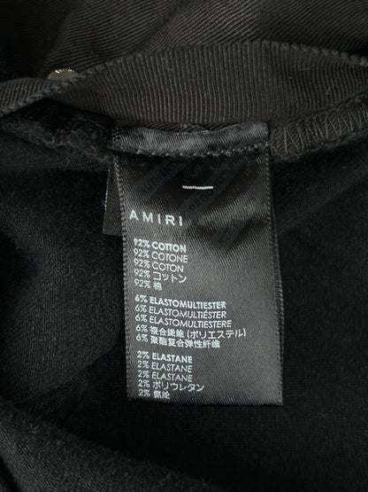 Amiri Faded Black & White Angel Logo Jeans