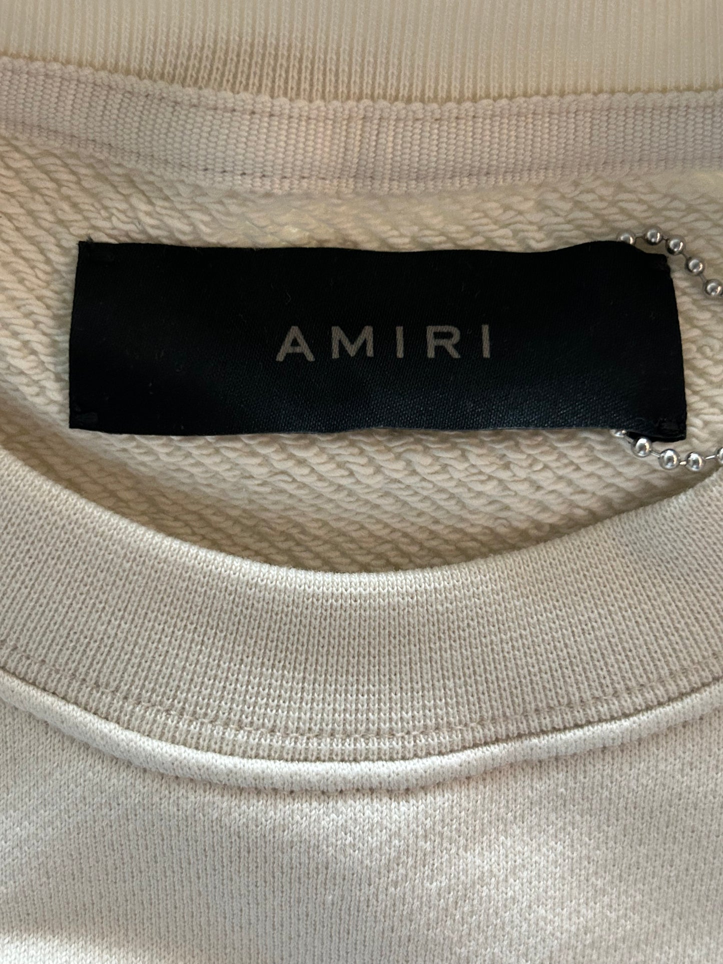 Amiri Beige MA Core Logo Sweater