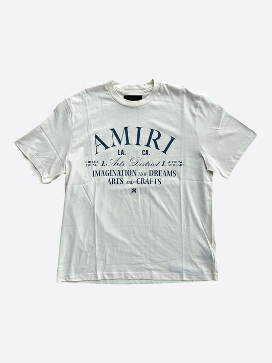 Amiri White & Navy Arts District T-Shirt