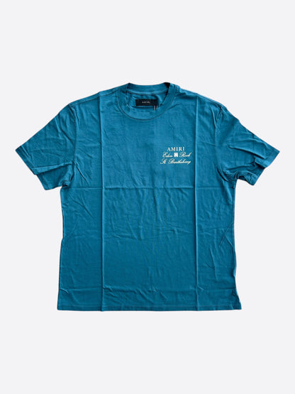 Amiri Eden Rock Blue & White St. Barthelemy T-Shirt